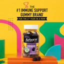 Airborne Kids Elderberry + Zinc & Vitamin C Gummies, Kids Immune Support With Powerful Antioxidants Vit D & E - 50 Gummies, Elderberry Flavor