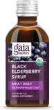 Gaia Herbs Black Elderberry (Sambucus Nigra) Syrup Adult Daily - Immune Support Supplement - With Usda Certified Organic Black Elderberries For Immune System Support - 3 Fl Oz (9-Day Supply)