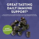 Nature'S Way Sambucus Elderberry Gummies - Immune Support Supplement For Kids & Adults* - With Vitamins C, D3, Zinc & Antioxidant Support* - Gluten Free & Vegetarian - 100 Gummies