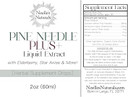 Pine Needle Plus+ Herbal Extract Drops With Eastern White Pine Needles, Organic Elderberry, Star Anise And More! High In Shikimic Acid - Immune Support
