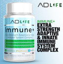 Project Ad Immune+ - Immune Support With A 10 In 1 Immunity Vitamin That Boosts Your Immunity System, Includes Vitamin C, Zinc, B12, Vitamin D3, Vitamin E & Elderberry Extract - 120 Diet Pills