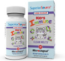 Superior Source Kidã¢ÂS Immune, Clean Melts, Quick Dissolve Microlingual Tablets, 60 Ct, Alternative To Gummies, Zinc (2 Mg), Vitamin C (30 Mg), D3 (400 Iu), Elderberry Extract, Non-Gmo
