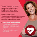 Heart Defend-Her Womens Heart Health Supplements  Advanced 3-In-1 Blend With Grape Seed Extract, Vitamin K2 Mk-7, And Coq10  Support Blood Pressure, Artery And Bone Strength  60 Vegetarian Capsules