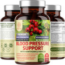 N1N Premium Blood Pressure Support With Hawthorn And Hibiscus [13 Potent Ingredients], Natural Supplement To Support Heart & Circulatory Health, 90 Caps