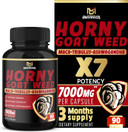 Bmvinvol Horny Goat Weed Capsules - 7000Mg Herbal Equivalent - Maca, Ginseng, Tribulus Terrestris, Ashwagandha - Performance And Energy Support - 3 Months Supply90 Count (Pack Of 1)
