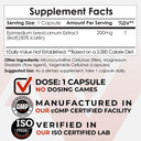 Nootropics Depot Horny Goat Weed Capsules | 200Mg | 30 Count | Minimum 50% Icariin | Epimedium Brevicornum30 Count (Pack Of 1)