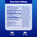 Natrol Mood & Stress Kava Kava 200Mg, Dietary Supplement For Relaxation And Eases Tension, 30 Capsules, 15-30 Day Supply