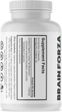 Brain Forza Organic Turkey Tail Mushroom Capsules, Mushroom Powdered Immune Support, Liver And Digest Health Support, Organic Defense Support, Non-Gmo, Vegan, Organic, 90 Capsules