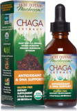 Host Defense, Chaga Extract, Antioxidant And Dna Support, Mushroom Supplement, Plain, 2 Fl Oz