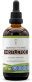 Secrets Of The Tribe Mistletoe Alcohol Tincture Liquid Extract, Mistletoe (Viscum Album) Dried Herb Tincture Supplement (4 Fl Oz)2.00 Fl Oz (Pack Of 1)