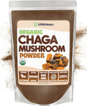 Xprs Nutra Organic Chaga Mushroom Powder - Premium Usda Organic Chaga Mushrooms Powder - Chaga Powder Supports Immune Health - Vegan Friendly Superfood For Chaga Tea And Beverages (16 Oz)1.00 Pound (Pack Of 1)