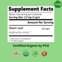 Iyasa Holistics Organic Neem Powder Ayurveda herb and superfood, Supports Blood and Liver Purification, Promotes Healthy Hair and Clear Skin, Resealable Bag of 16 oz/ 453g1.00 Pound (Pack of 1)