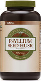 Gnc Natural Brand Psyllium Seed Husk 500Mg, 180 Capsules, Supports Digestive Health