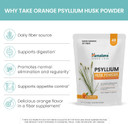 Himalaya Orange Psyllium Husk Powder, Daily Fiber Supplement For Regularity & Digestive Support, Sugar Free, Gluten Free, Vegan, No Artificial Colors, Easy-To-Mix,12 Oz (340 G)