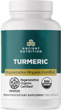 Ancient Nutrition Regenerative Organic Certified Turmeric Capsules, Once Daily, Use As A Joint Supplement And Supports Inflammation, Gluten Free, Paleo And Keto Friendly, 90 Count