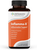 Lifeseasons - Inflamma-X - Inflammation Support Supplement - Soothes Everyday Aches & Chronic Discomforts - Reduces Tissue Swelling & Pro-Inflammatory Compounds - Contains Turmeric - (60 Capsules)60 Count (Pack Of 1)