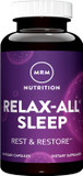 Mrm Nutrition Relax-All ® Sleep | Helps You Fall Asleep | Restful + Restorative Sleep | With Melatonin + Ashwagandha| Good Night Sleep Without Feeling Groggy | Vegan + Gluten Free | 30 Servings