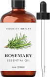 Brooklyn Botany Rosemary Essential Oil  100% Pure And Natural  Therapeutic Grade Essential Oil With Dropper - Rosemary Oil For Aromatherapy And Diffuser - 4 Fl. Oz