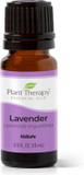 Plant Therapy Lavender Essential Oil 100% Pure, Undiluted, Therapeutic Grade, Aromatherapy Diffuser For Relaxation And Body Care, Healthy Skin And Hair, 10 Ml (1/3 Oz)0.34 Fl Oz (Pack Of 1)