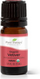Plant Therapy Vetiver Organic Essential Oil 5 Ml (1/6 Oz) Pure, Undiluted, Therapeutic Grade