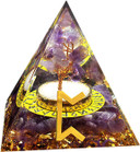 Ebgrf Orgone Pyramids For Positive Energy, Chakra Healing Orgonite Pyramid, Crystal Energy Generator Stress Reduce Meditation Inner Peace Wealth Health Lucky Men & Women Gift Decor (Magic(Perdo))Magic(Perdo)