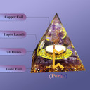 Ebgrf Orgone Pyramids For Positive Energy, Chakra Healing Orgonite Pyramid, Crystal Energy Generator Stress Reduce Meditation Inner Peace Wealth Health Lucky Men & Women Gift Decor (Magic(Perdo))Magic(Perdo)