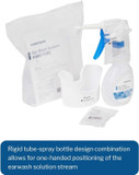Mckesson Ear Wash System Kit - Includes Spray Bottle, Rigid Tube, Ear Wash Basin, And Ear Tips - Blue And White, 16 Oz Bottle, 1 Count, 1 Pack