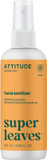 Attitude Hand Sanitizer Spray For Adults And Kids, Ewg Verified, Kills Bacteria And Germs, Vegan, Orange Leaves, 3.38 Fl Oz (Spray Bottle)3.50 Fl Oz (Pack Of 1)