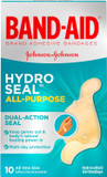 Band-Aid Brand Hydro Seal Adhesive Bandages For Wound Care And Blisters, All Purpose Waterproof Bandages For Cuts And Scrapes, 10 Count