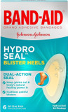 Band-Aid Brand Sterile Hydro Seal Waterproof Adhesive Hydrocolloid Gel Bandages For Heel Blisters, Cushioning, Waterproof & Shower Proof Blister Pad For Blister Relief, Long Lasting, 6 Ct