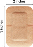 Mckesson Adhesive Bandages, Sterile, Fabric Patch, 2 In X 3 In, 50 Count, 1 Pack