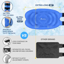 Atsuwell 20'' Xxl Knee Ice Pack Wrap Around Entire Knee After Surgery, Extra Large Gel Ice Pack For Knee Replacement Surgery, Injuries, Swelling, Knee Cold Pack Wrap With Soft Plush Backing, 1 Packblue
