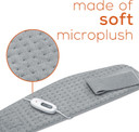 Beurer Uhp49 Heating Pad For Back Pain Relief, 6 Heat Settings, Soft Microplush, Machine Washable Fabric With Auto Shut Off, Electric Heating Pad For Cramps And Sore Muscles, Adjustable Strap Grey Beurer Uhp49 Heating Pad For Back Pain Relief, 6 Heat Settings, Soft Microplush, Machine Washable Fabric With Auto Shut Off, Electric Heating Pad For Cramps And Sore Muscles, Adjustable Strap Grey
