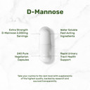 Deal Supplement D Mannose Veggie Capsules, 2,000Mg Per Serving, 240 Pills  Fast Acting Water-Soluble Form  Extra Strength Urinary Tract (Uti) Health Support  Non-Gmo, Vegan Friendly