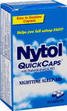 Nytol Quick Caps Nighttime Sleep Aid, Helps You Fall Asleep Fast, 16 Caplets (Pack Of 6)