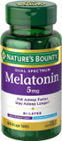 Nature'S Bounty Melatonin 5Mg Dual Spectrum, 100% Drug Free Sleep Supplement, Quick Release And Extended Release, Promotes Relaxation And Sleep Health, 60 Bi-Layer Tablets60 Count (Pack Of 1)