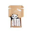 The Honest Company Sweet Almond Bathtime Essentials Bundle | Shampoo + Body Wash, Conditioner, Face + Body Lotion, Bubble Bath, Panda Bath Mitt | Naturally Derived, Tear-Free, Hypoallergenic