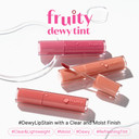 Etude Fruity Dewy Tint 01 Heart Popsicle | Vegan Lip Stain With Only Essential Ingredients | Transparent Watercolor Lip Stain For Clear And Shimmering Finish