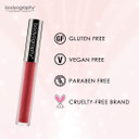Bodyography Matte Lip Lava Liquid Lipstick (Strawberry Moon): Metallic Red Salon Makeup Long-Wearing Lipstick With Soft Opaque Finish | Vegan, Gluten-Free, Cruelty-Free, Paraben-Freestrawberry Moon (Metallic Red)
