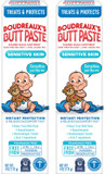 Boudreaux's Butt Paste for Sensitive Skin Diaper Rash Cream, Ointment for Baby, 4 oz Tube, 2 Pack