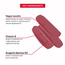 Mirabella Full Coverage Lipstick, Perfect Red - Sealed With A Kiss - Long-Lasting & Ultra Creamy Lip Stick With Rich Color - Paraben-Free Makeup With Comfortable Feel - Matte & Shiny Shadesperfect Red