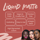 The Lip Bar | Vegan Liquid Matte Lipstick | High Pigment & Long-Lasting | Rich Auntierich Auntie