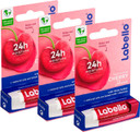 3 Labello Cherry Fruity Shine Lip Balm Stick Care Beauty Soft Smooth Spf 10 New