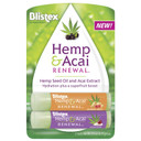 Blistex Hemp & Acai Renewal Lip Balm, 0.30 Ounce, 2 Count – Raspberry Ginger & Cherry Cream, Moisturizing Lip Balm, Super Fruit Benefits, Nourishes & Conditions Lips