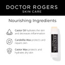 Doctor Rogers Lip Balm, Rich Moisturizing Lip Balm For Softening, Natural & Plant-Based, Hypoallergenic, Dermatologist-Created Lip Moisturizer For Very Dry Lips, Vegan 3 Pack Tube, 4.25G / 0.15Oz