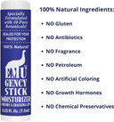 Montana Emu Ranch - Emugency All Purpose Moisturizing Pocket Stick - 0.25 Ounce - Helps Relieve Chapped, Cracked, And Split Lips And Skin
