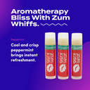 Zum Peppermint Kiss Stick (Pack Of 3) With Certified Organic Sunflower Seed Oil, Beeswax, Shea Butter, Pure Essential Oils, Candelila Wax, Vitamin E And Honey, 0.15 Oz