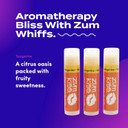 Zum Tangerine Kiss Stick (Pack Of 3) With Certified Organic Sunflower Seed Oil, Beeswax, Shea Butter, Pure Essential Oils, Candelila Wax, Vitamin E And Honey, 0.15 Oz