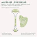Ecotools Beauty Skin Care Tool Jade Facial Roller And Gua Sha Stone Duo, Face Roller And Massager, Skincare And Sculpting Tools, Green, Promotes Healthy Skin, Massager, 2 Piece Set, 1 Count