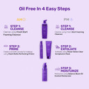 Nxn Oil Control System - Set With Kaolin Clay Face Mask, Mattifying Primer, Cleansing Face Wash, & Daily Moisturizer - Oily Skin Sebum Control Kit For Men & Women